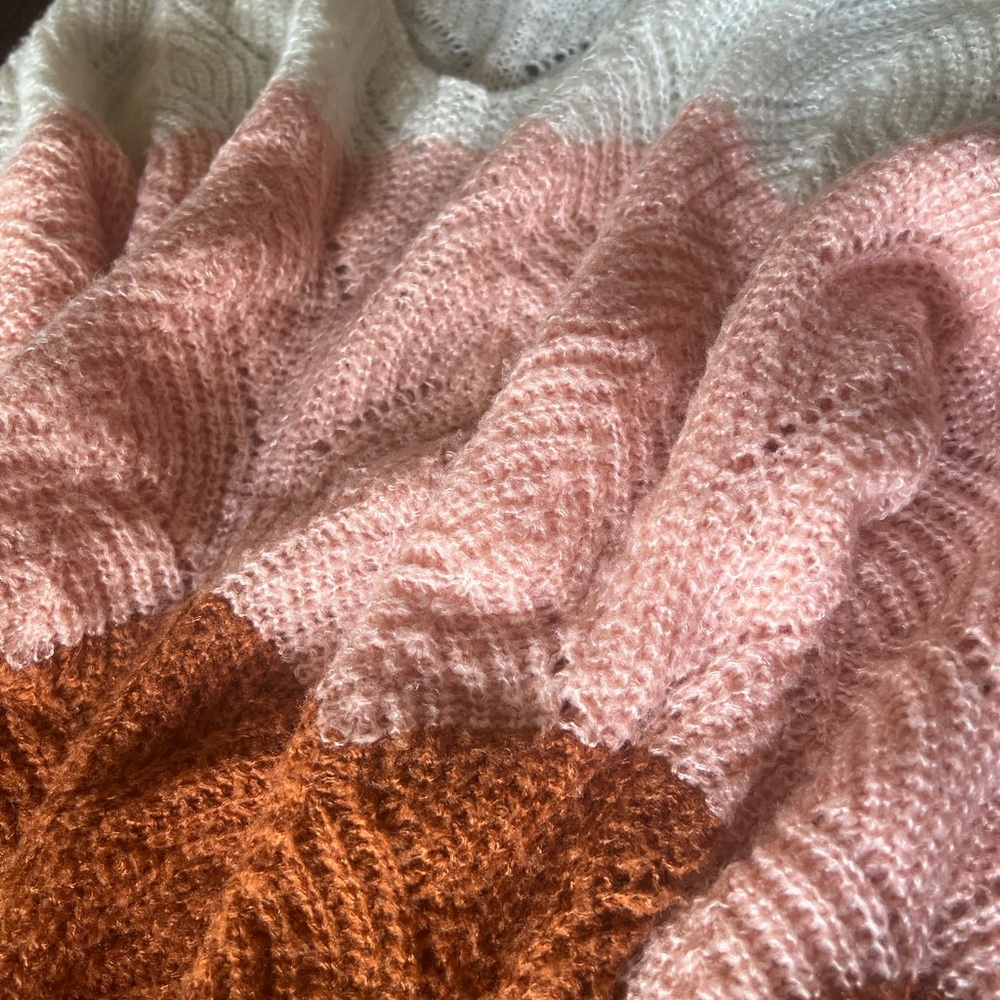 Crotchet-Like Pastel Sweater